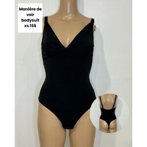 Manière De Voir Black Bodysuit – XS